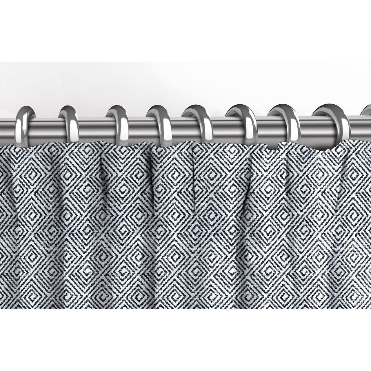 Acapulco Black + White Curtains