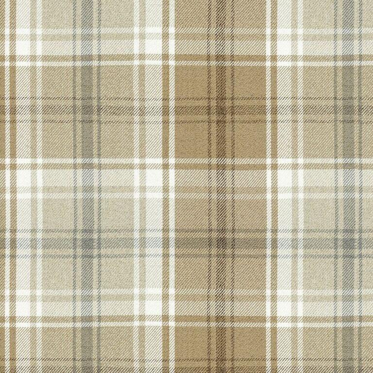Angus Beige Cream Tartan Curtains